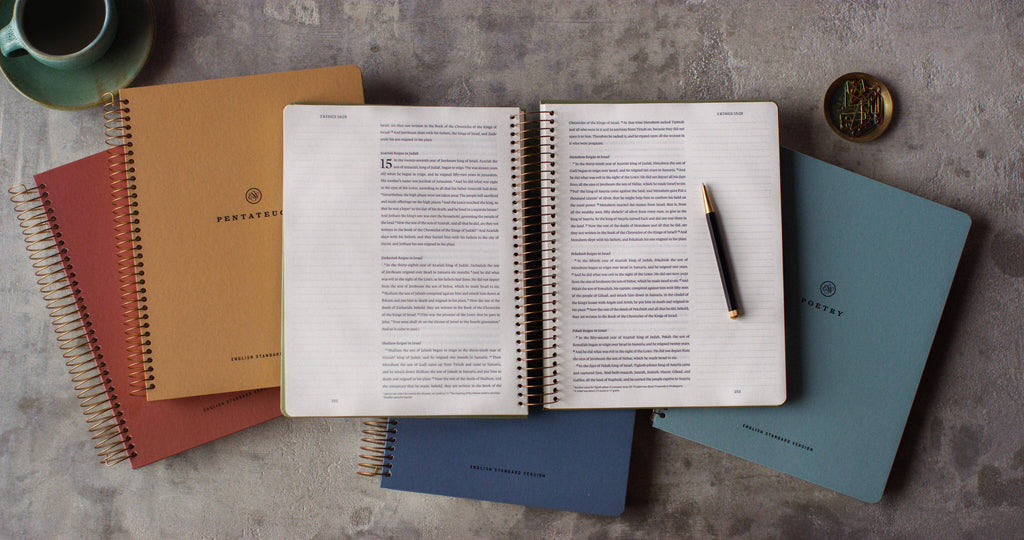 ESV Spiral-Bound Journaling Bible, Five-Volume Set, Hardcover