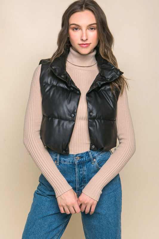 BACK TO BASICS CROPPED VEST