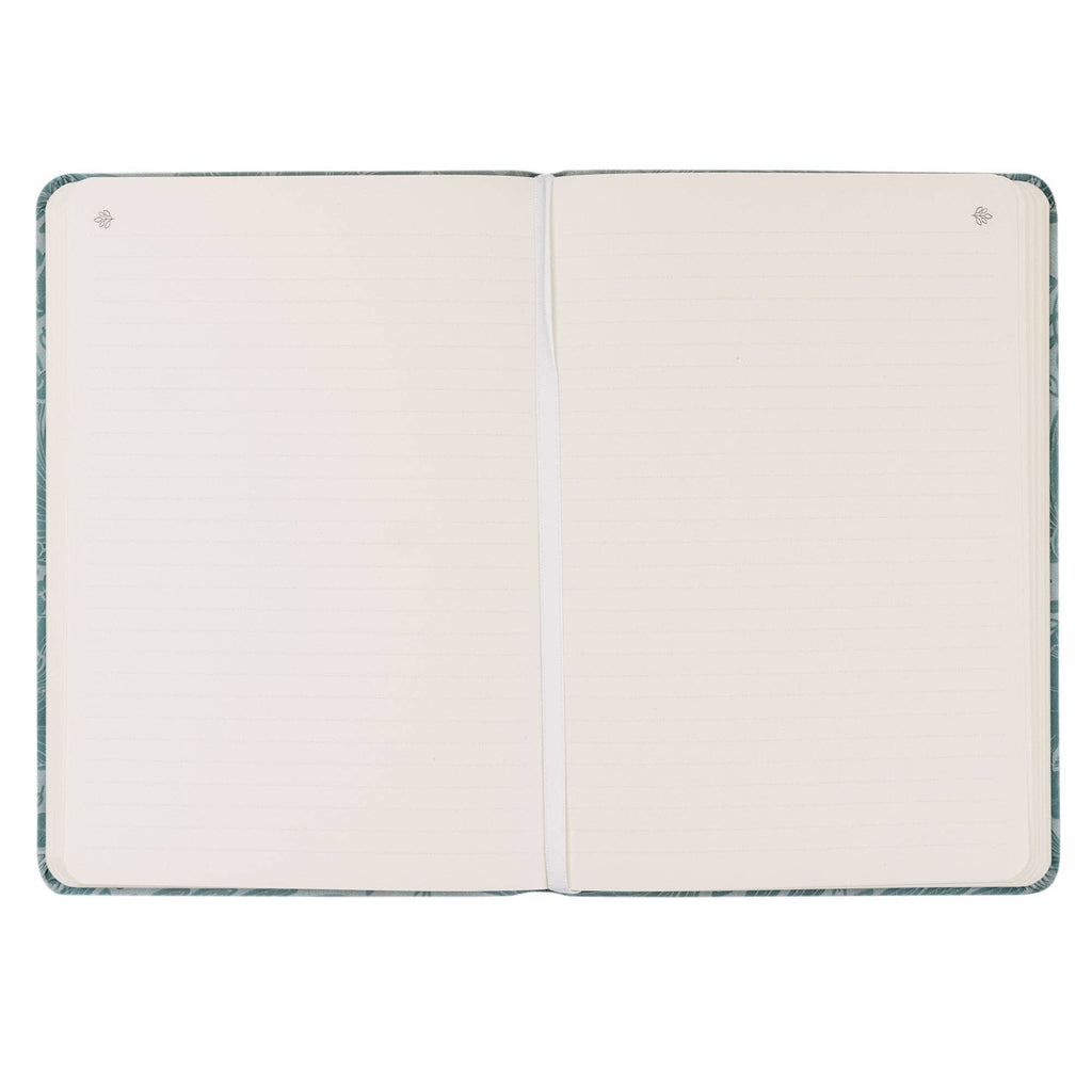 Lined pages with a ribbon bookmark