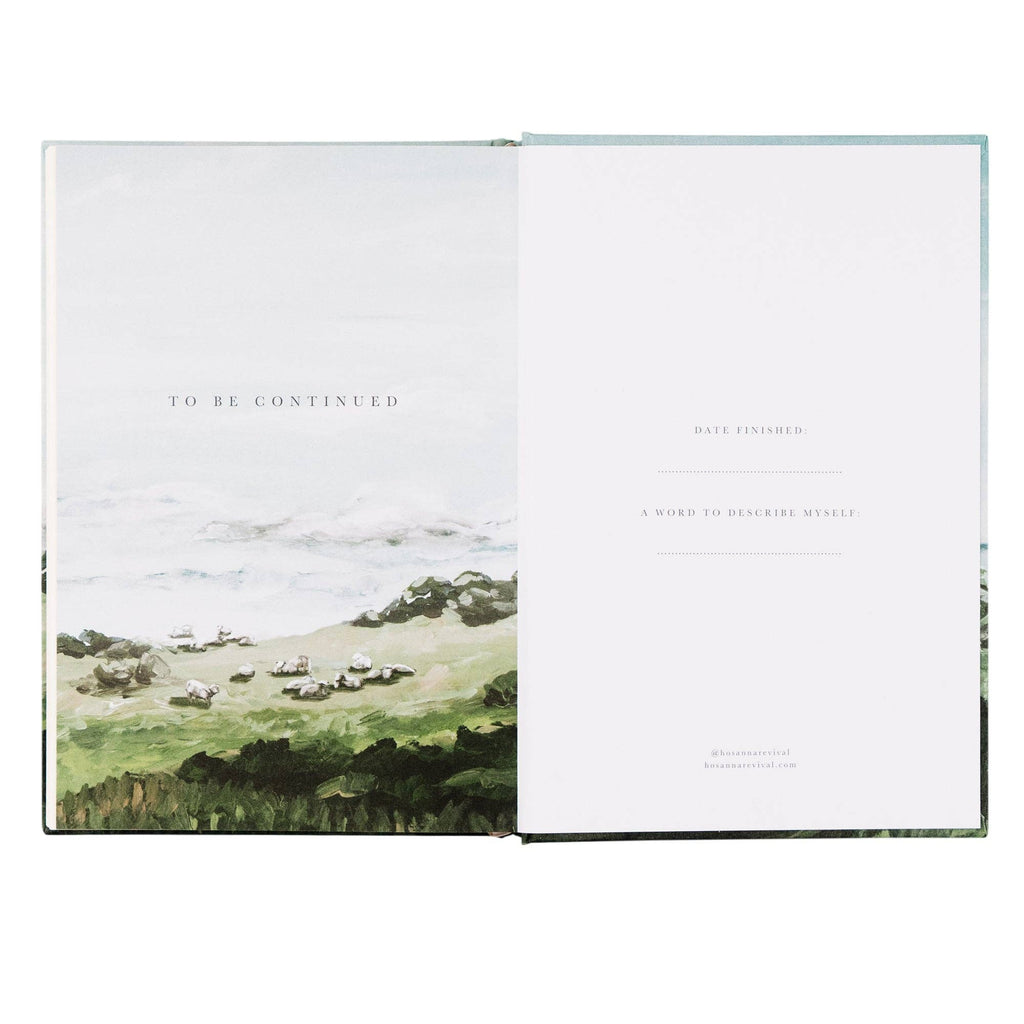 Closing pages printed with the hills, reading "To be continued"