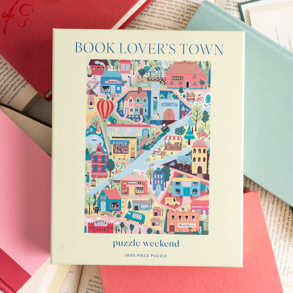 Book Lover's Town 1000 Piece Jigsaw Puzzle
