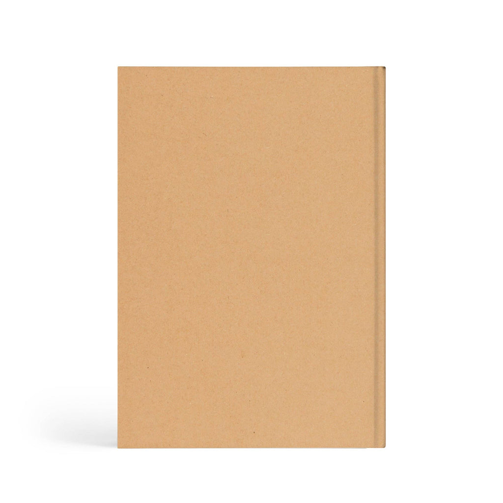 Plain kraft notebook, back cover