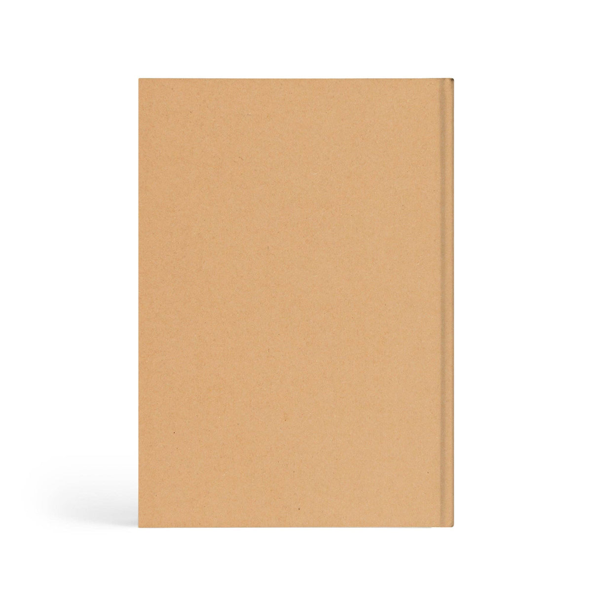 Plain kraft notebook, back cover
