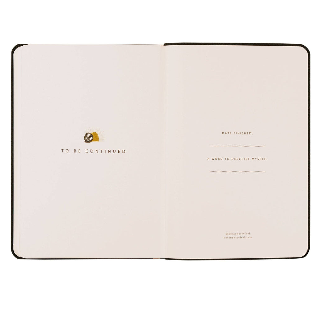 Closing pages reading "To be continued", with spaces for the date finished