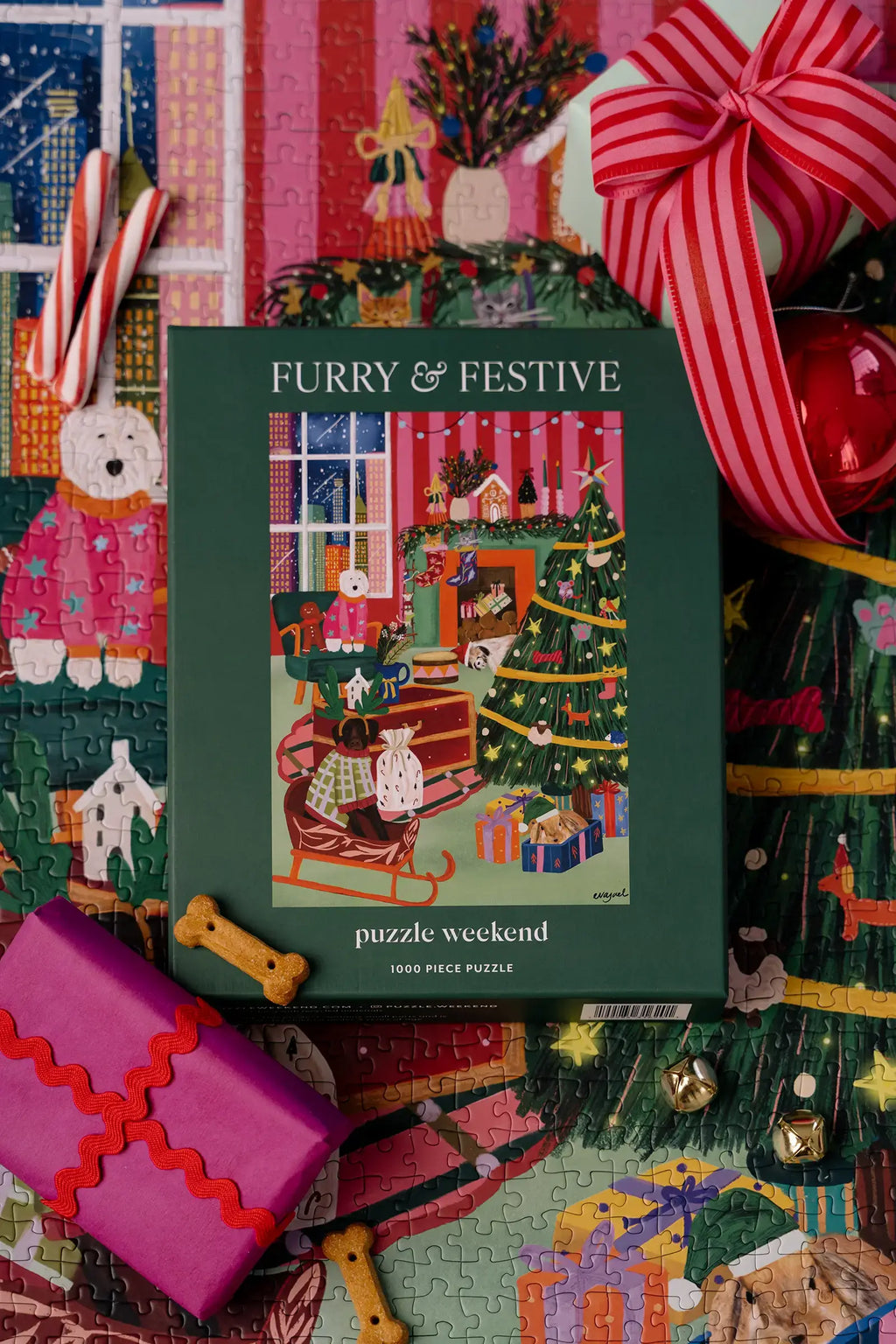 Furry & Festive 1000 Piece Jigsaw Puzzle