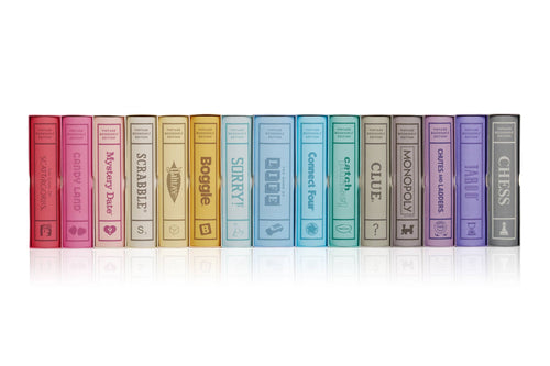 15-Pack Vintage Bookshelf Assortment of Classic Board Games