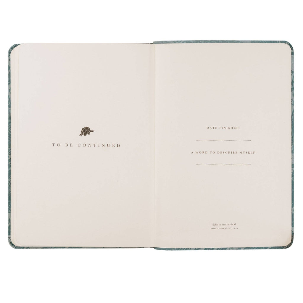 Closing pages reading "To be continued", with spaces for the date finished