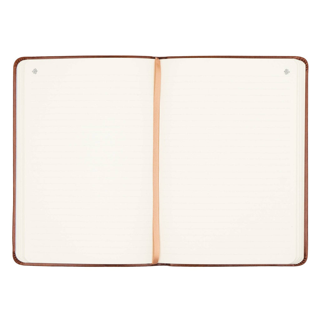 Lined pages with a ribbon bookmark