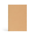 Plain kraft hardcover notebook, front cover