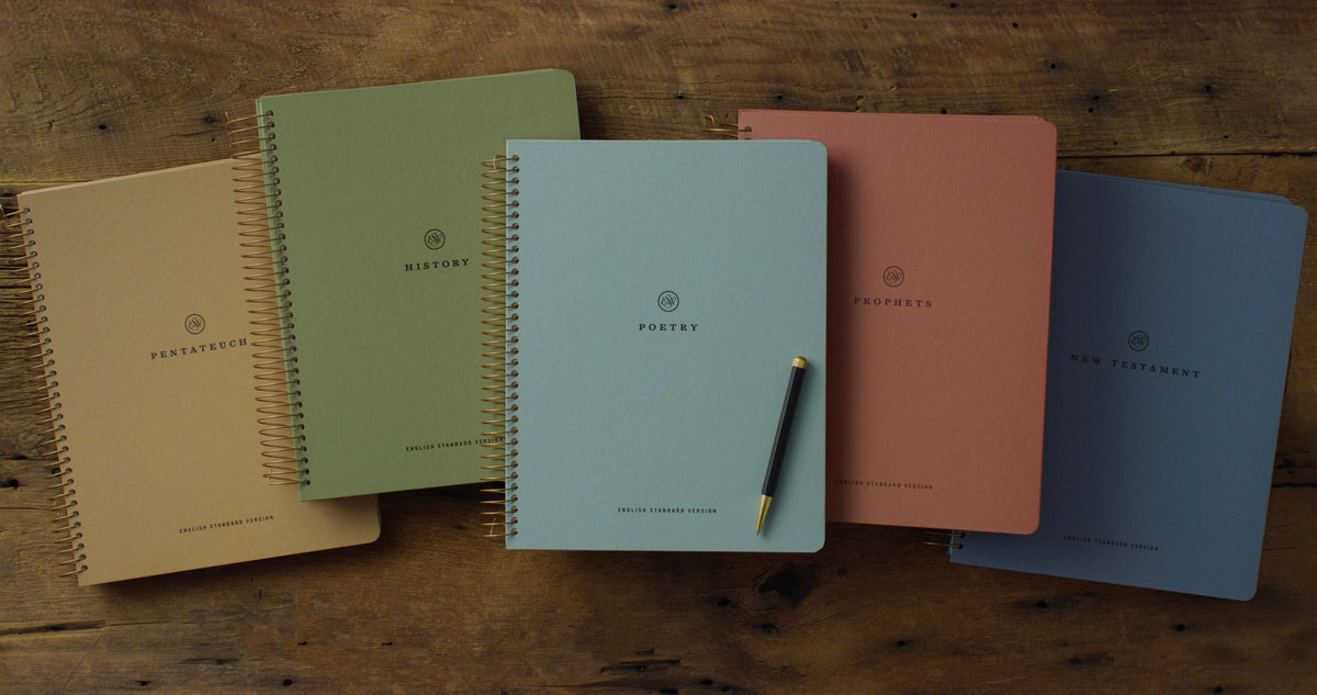 ESV Spiral-Bound Journaling Bible, Five-Volume Set, Hardcover