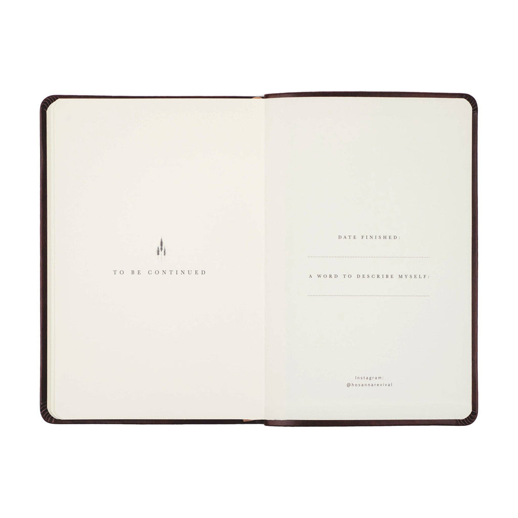 Closing pages reading "To be continued", with spaces for the date finished