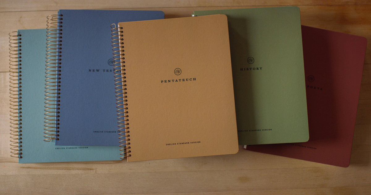 ESV Spiral-Bound Journaling Bible, Five-Volume Set, Hardcover
