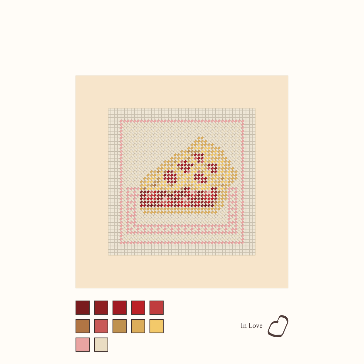 Cherry Pie shown stitched
