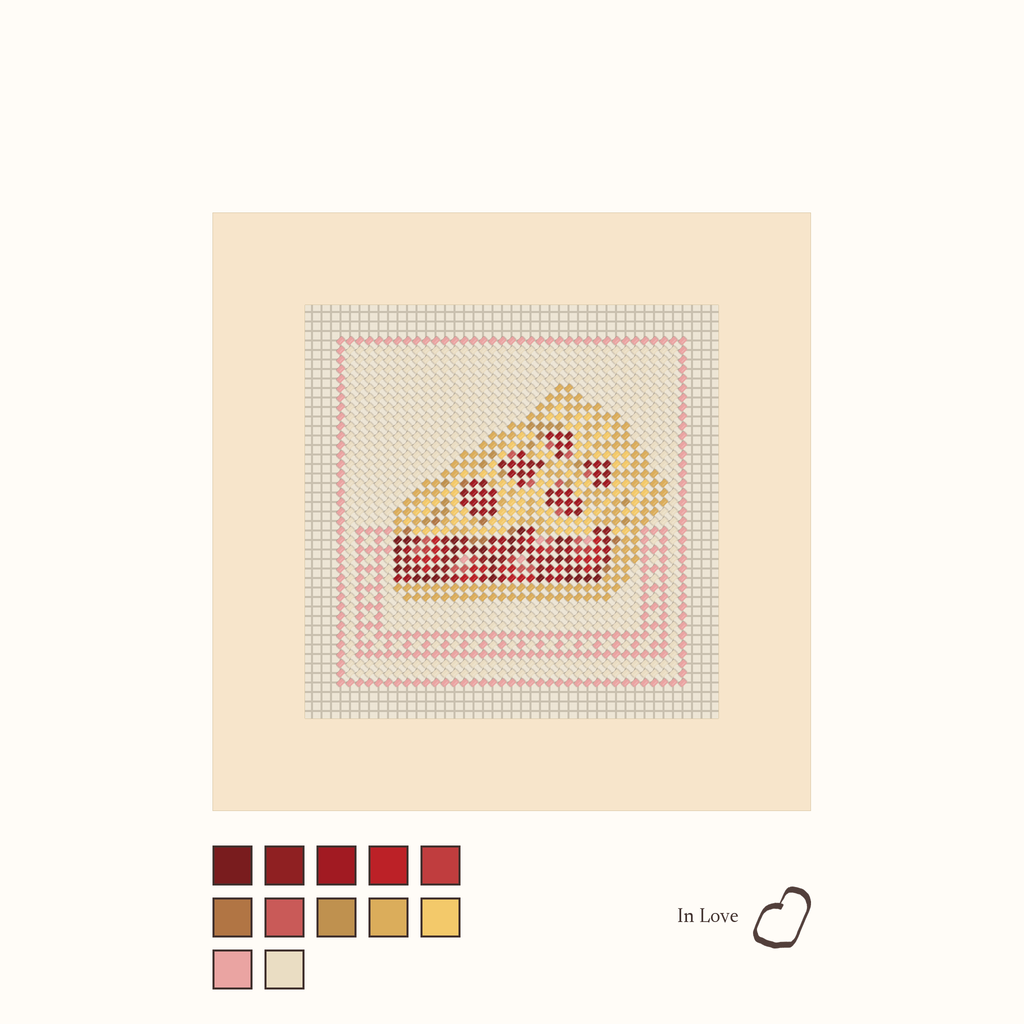 Cherry Pie shown stitched