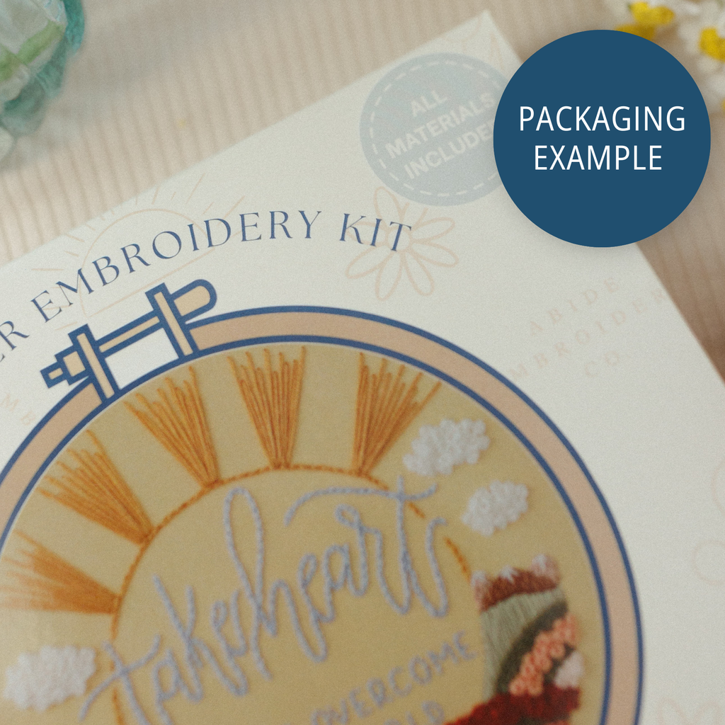 Packaging example: close view of the kit box front