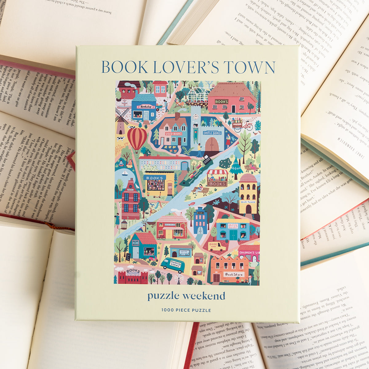 Book Lover's Town 1000 Piece Jigsaw Puzzle