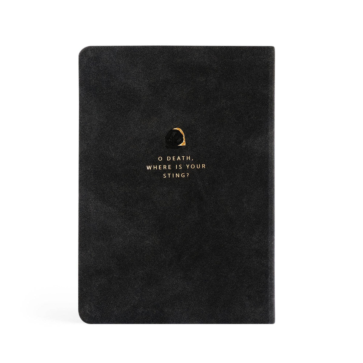 Back cover reading "O death, where is your sting?" in gold