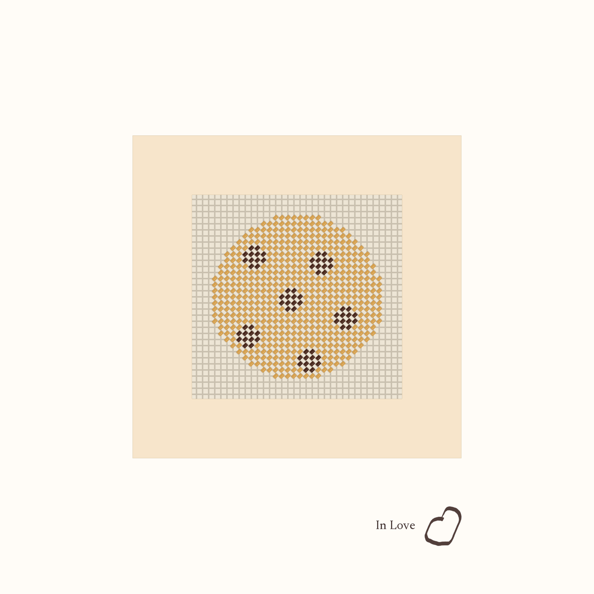 Mini Chocolate Chip Cookie shown stitched