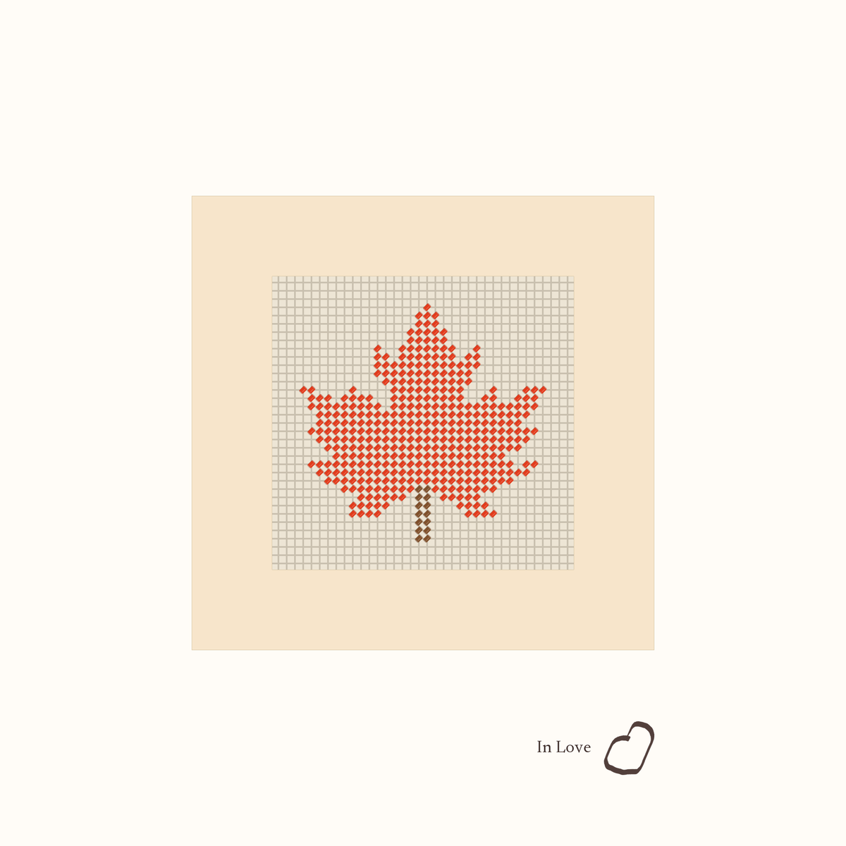 Mini Maple Leaf shown stitched