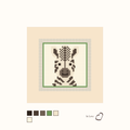 Zebra design as painted: a pleasant zebra